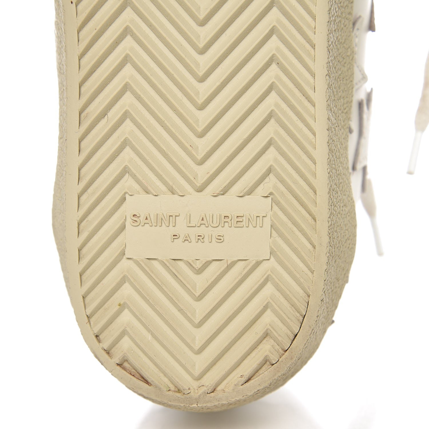 Saint Laurent Nappa Star Court Sneakers 37.5 White 8 of 10
