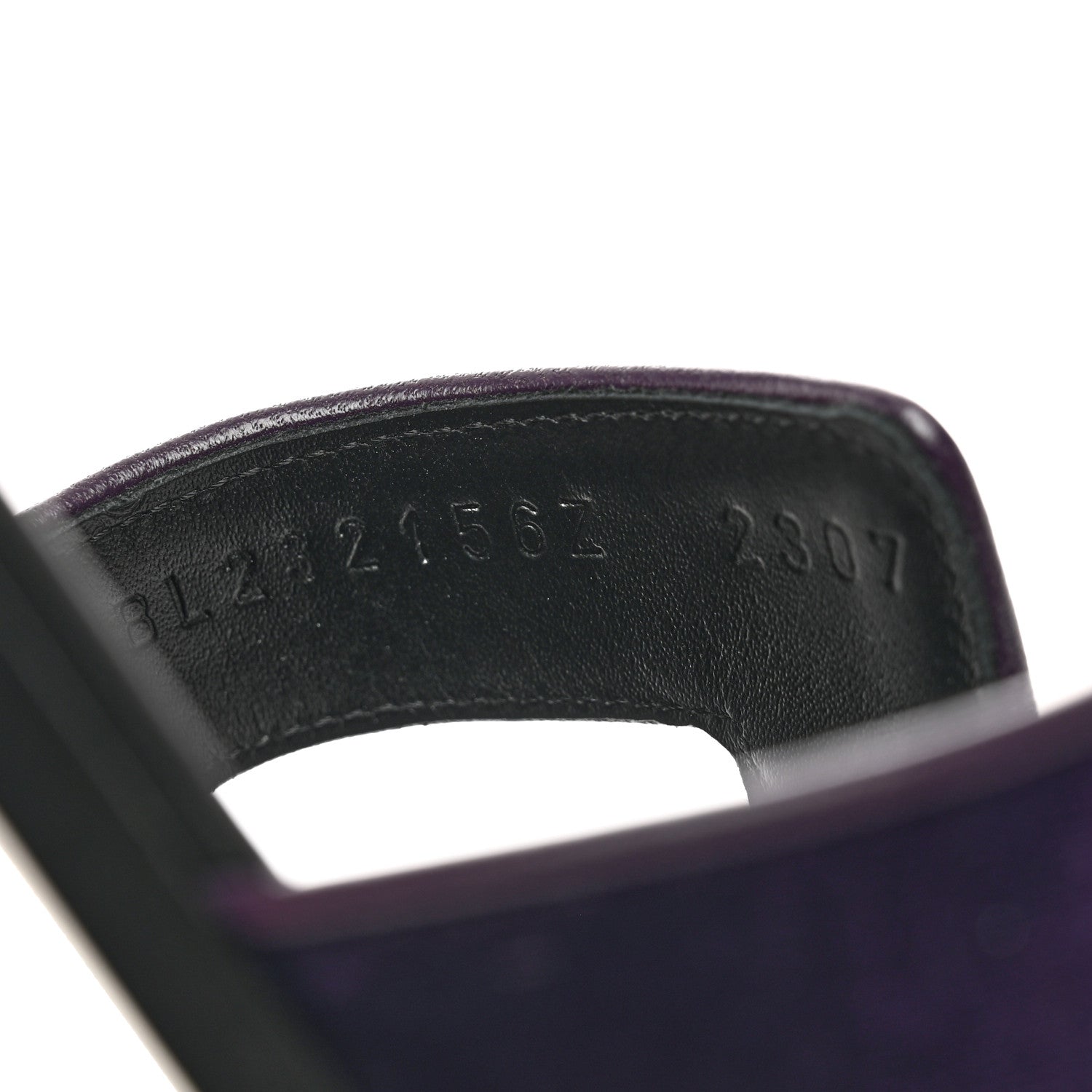 Hermes Velvet Nappa Oran Sandals 38.5 Violet Fonce 8 of 9