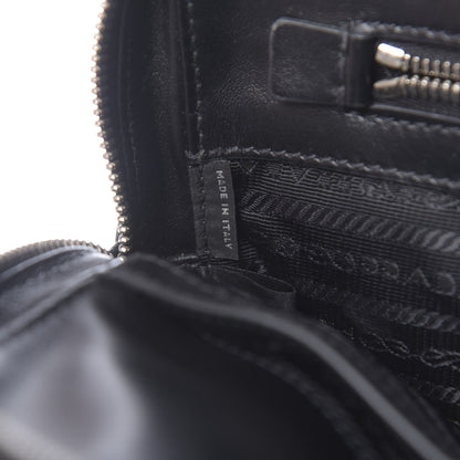 Prada Saffiano Crocodile Embossed Travel Briefcase Black 7 of 10