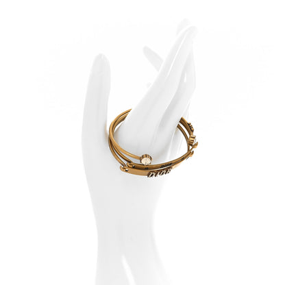Christian Dior Metal Crystal Dio(r)evolution Bracelet Set Gold 2 of 3