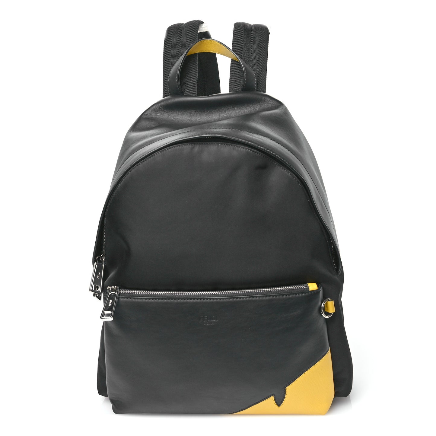 Nylon Vitello Grace Cruise Corner Bugs Pouch Pocket Backpack Black Sunflower