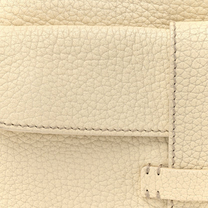 Loro Piana Grained Calfskin Globe Shoulder Bag Ivory 7 of 17