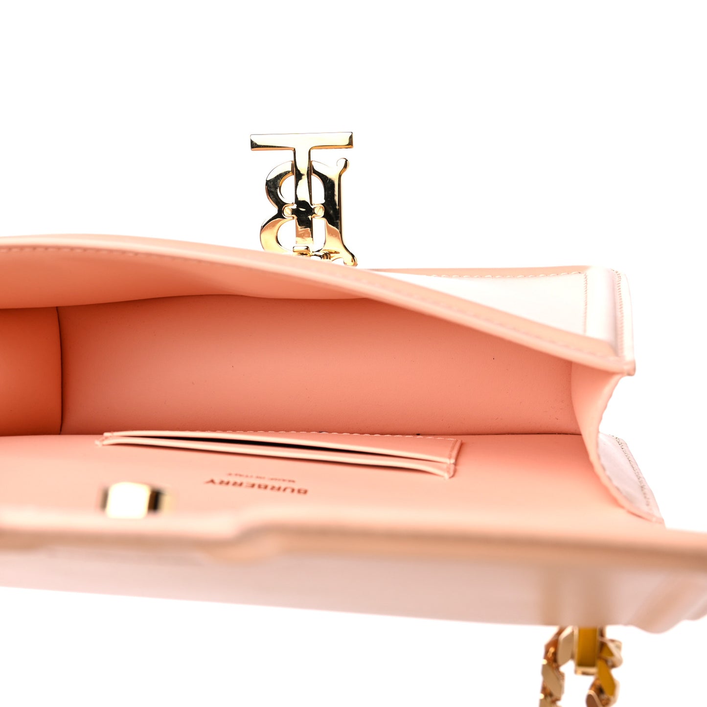 Calfskin Mini TB Bag Rose Beige