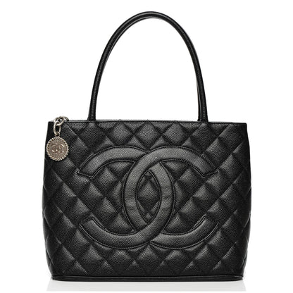 Chanel Caviar Quilted Medallion Tote Black 1 of 7