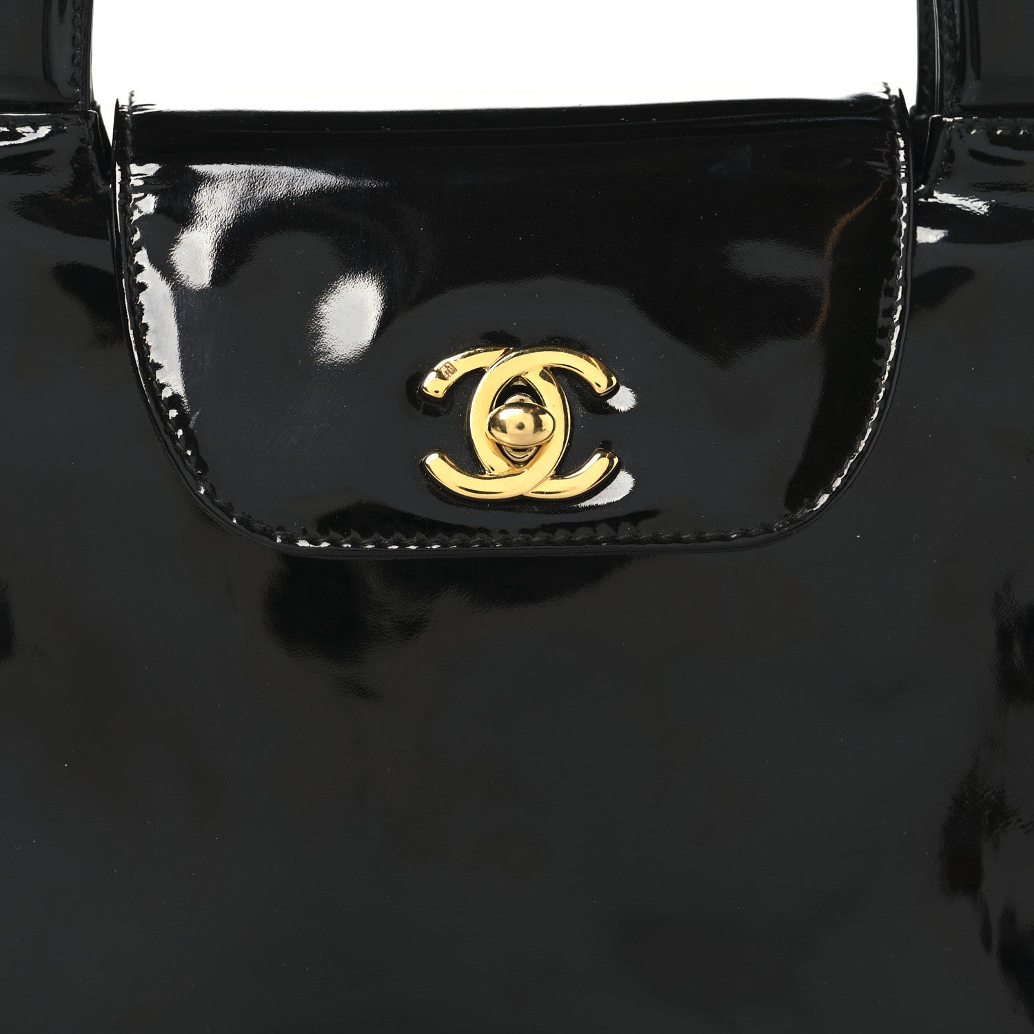 Chanel Patent Small Kelly Flap Bag Black 10 of 12