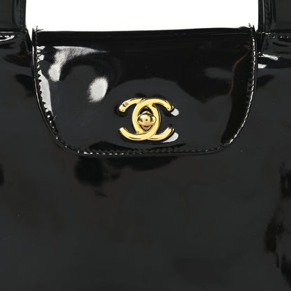 Chanel Patent Small Kelly Flap Bag Black 10 of 12