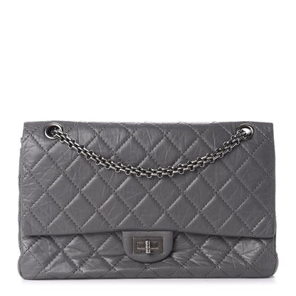 Chanel Aged Calfskin Quilted 2.55 Reissue 226 Flap Grey 1 of 11