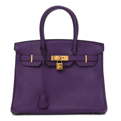 Hermes Togo BIRKIN 30 Crocus 1 of 21