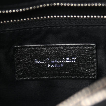 Saint Laurent Calfskin Y Quilted Monogram Medium Loulou Chain Satchel Black 6 of 12