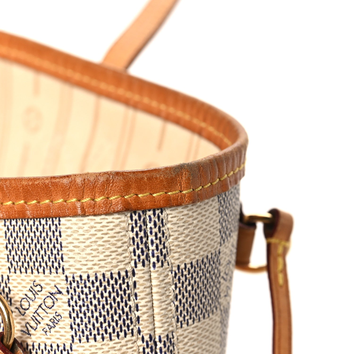 Louis Vuitton Damier Azur Neverfull PM 12 of 13