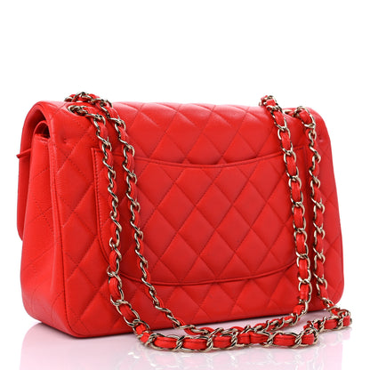 Chanel Caviar Quilted Jumbo Double Flap Red 3 of 9