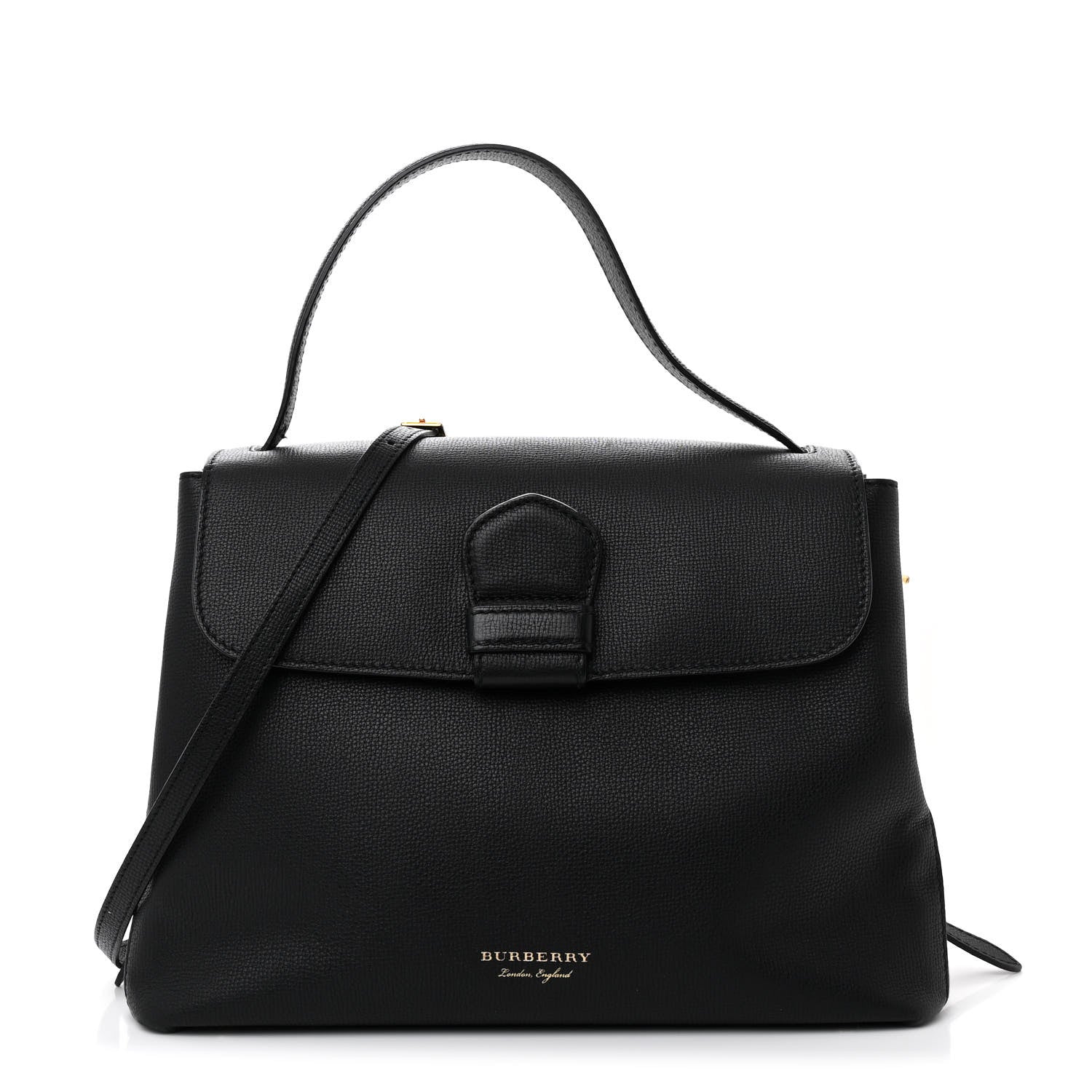 Burberry Derby Calfskin House Check Medium Camberley Black 1 of 12