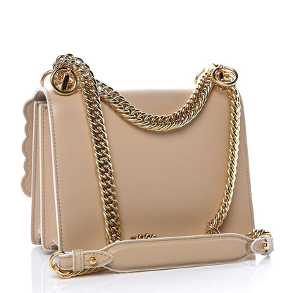 Fendi Calfskin Scalloped Studded Flower Small Kan I Shoulder Bag Amido Multicolor 3 of 13