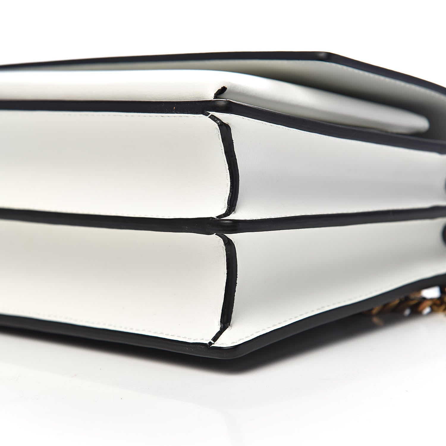 Saint Laurent Calfskin Bi-Color Medium Monogram Sunset Black Pearl White 6 of 13
