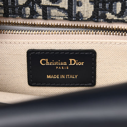 Christian Dior Oblique CD Lock Chain Flap Blue 7 of 11