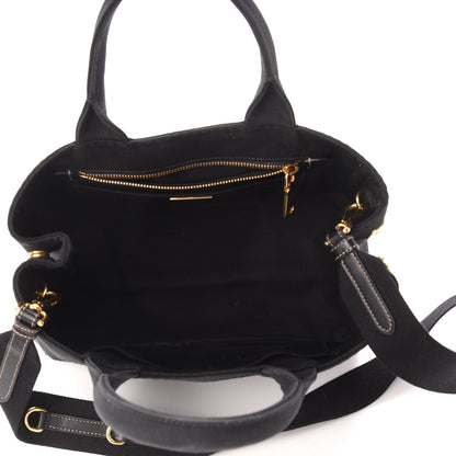 Prada Canapa Small Logo Tote Black 5 of 9