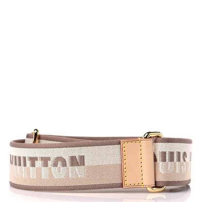 Louis Vuitton Jacquard Speedy Bandouliere 20 Shoulder Strap Beige 2 of 3