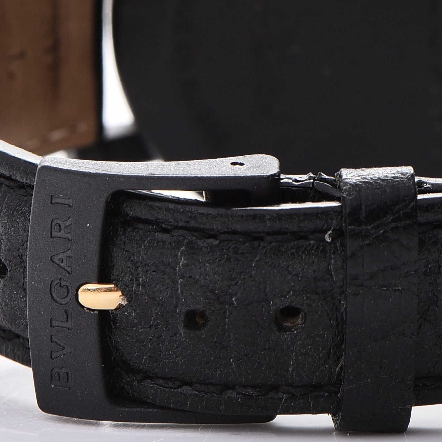 Carbon 18K Rose Gold Calfskin 38mm Carbongold Marbella Quartz Watch Black