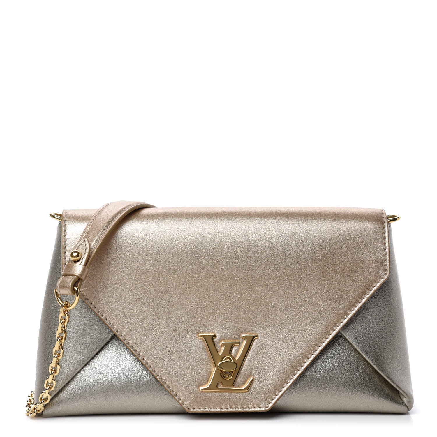 Louis Vuitton Metallic Calfskin Love Note Gold Silver 1 of 11
