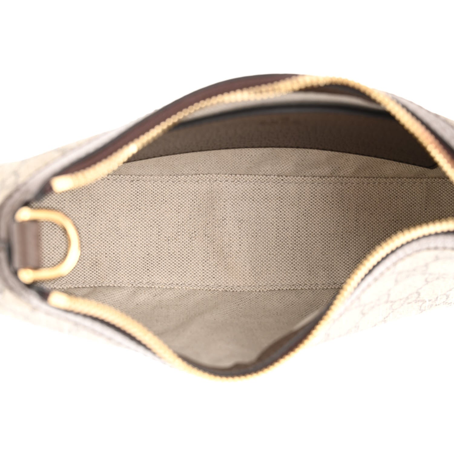Gucci GG Supreme Monogram Textured Dollar Calfskin Web Small Ophidia GG Handbag Beige Ebony New Acero 5 of 10