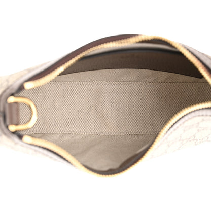 Gucci GG Supreme Monogram Textured Dollar Calfskin Web Small Ophidia GG Handbag Beige Ebony New Acero 5 of 10