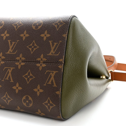 Louis Vuitton Calfskin Monogram Fold Tote PM Cream Khaki Black 10 of 10