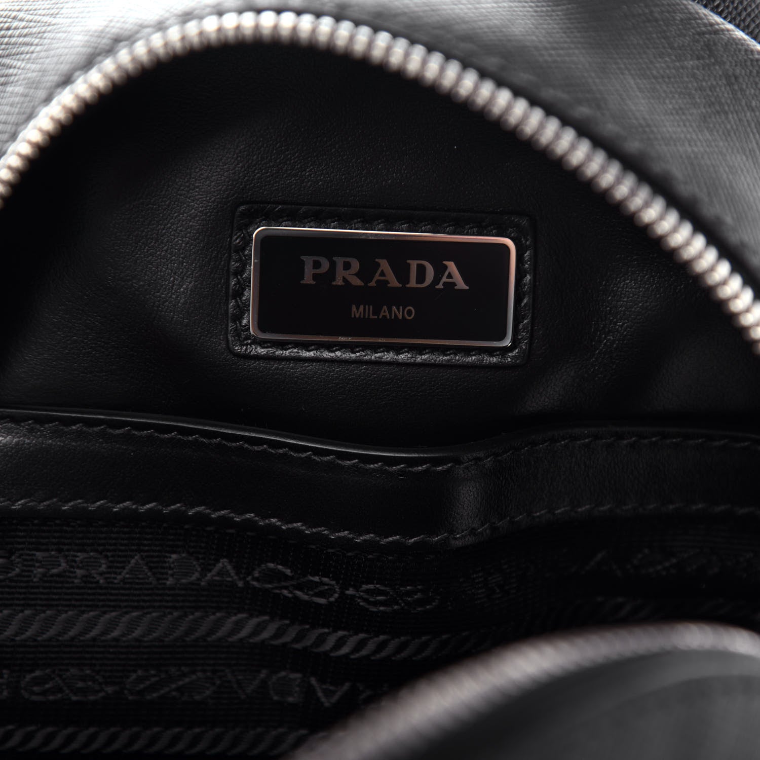 Prada Saffiano Sling Backpack Black 6 of 9