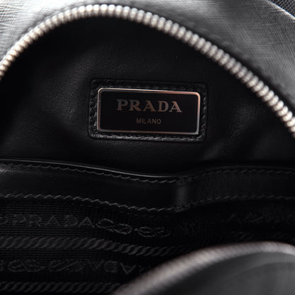Prada Saffiano Sling Backpack Black 6 of 9