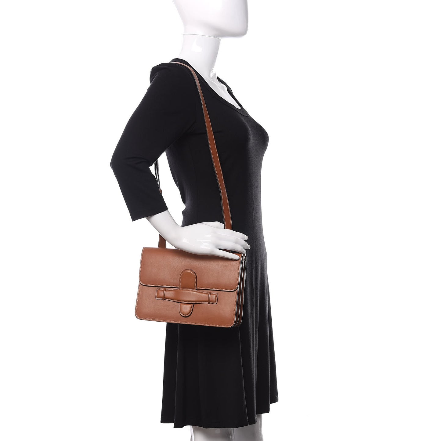 Natural Calfskin Medium Symmetrical Bag Tan