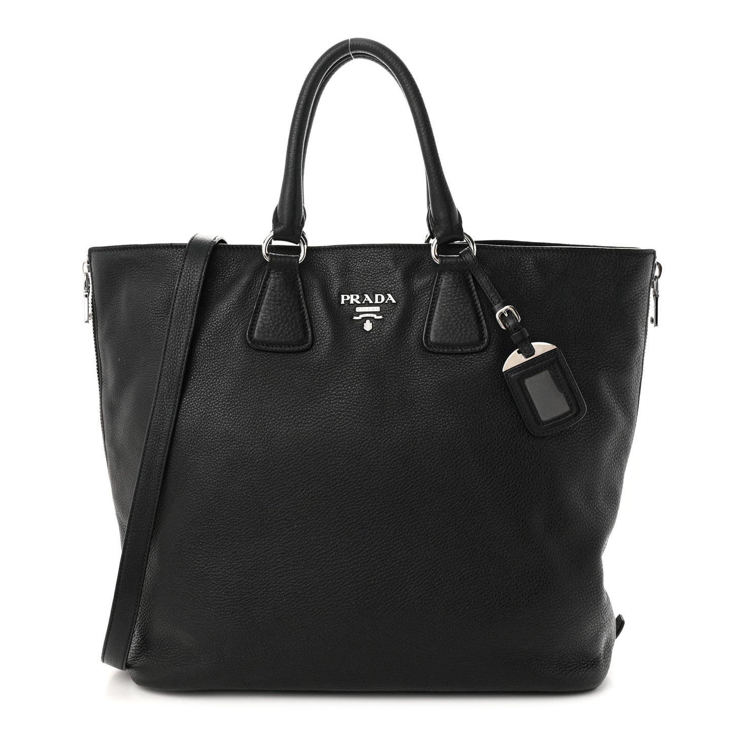 Vitello Daino Tote Black
