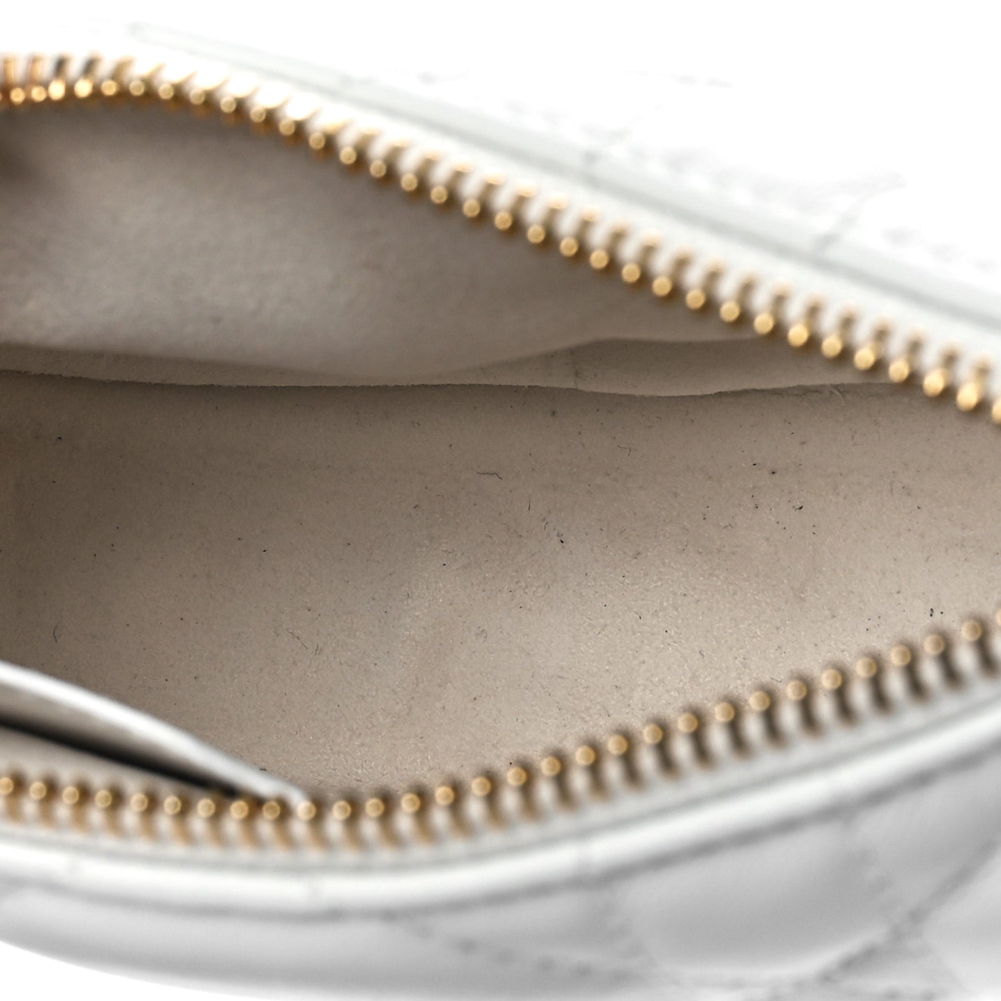 Lambskin Cannage Micro Dior Vibe Hobo Bag White