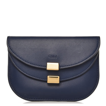 Chloe Lambskin Georgia Card Holder Deep Ocean 1 of 8