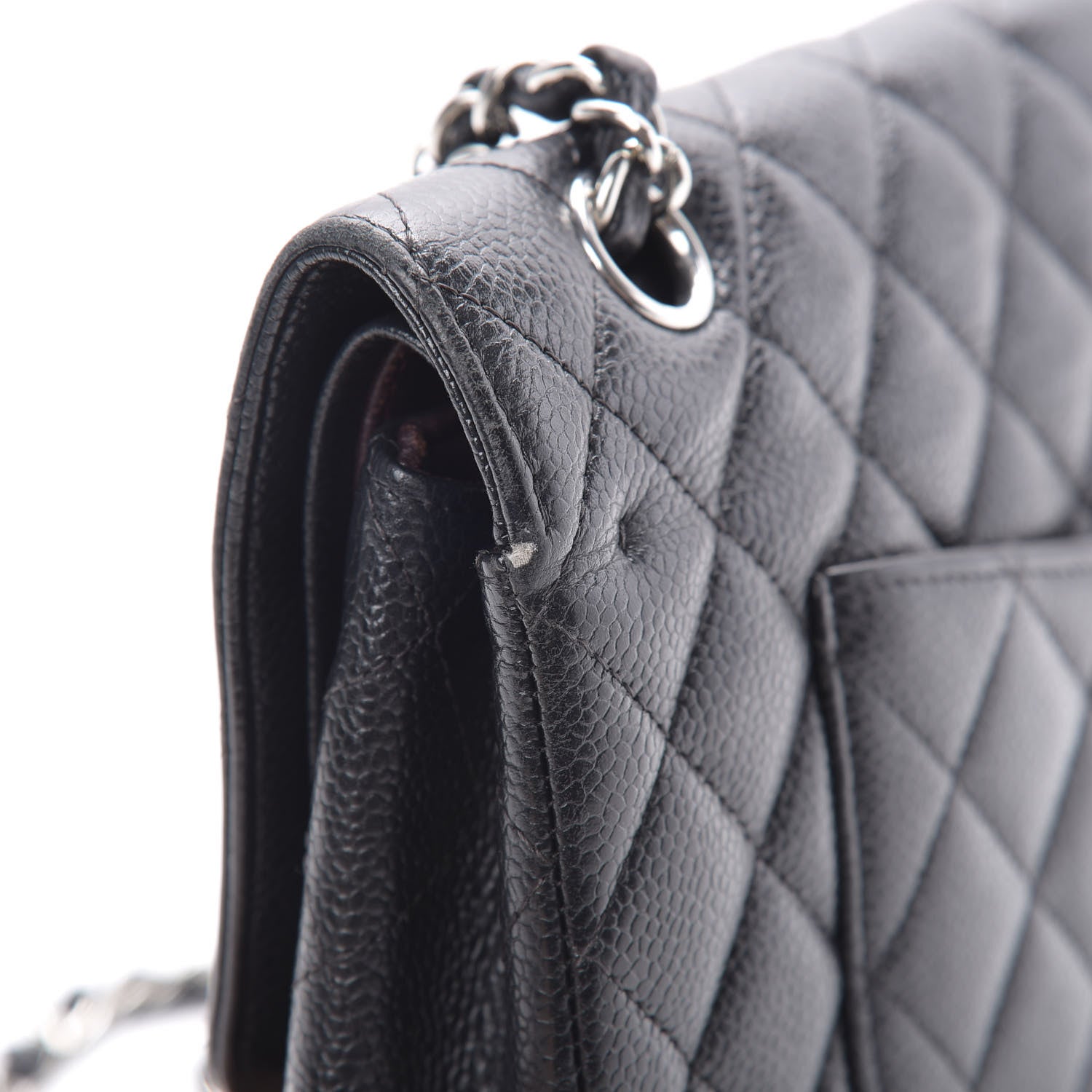 Chanel Caviar Quilted Medium Double Flap Black 20 of 23