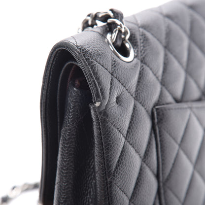 Chanel Caviar Quilted Medium Double Flap Black 20 of 23