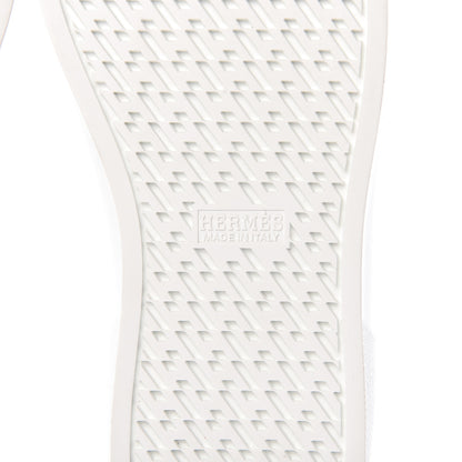 Hermes Calfskin Womens Advantage Sneakers 38 White 6 of 7