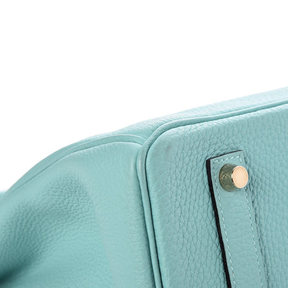 Hermes Togo Birkin 35 Bleu Atoll 35 of 37