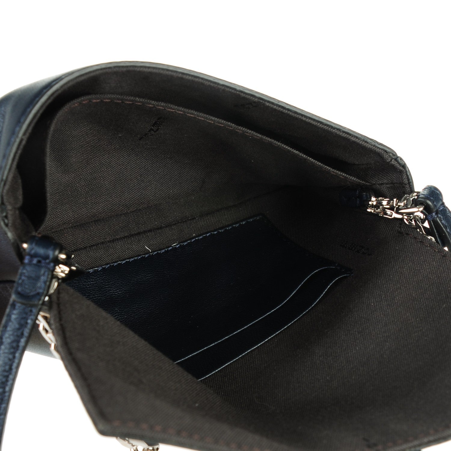 Fendi Nappa Micro Baguette Blue 6 of 8