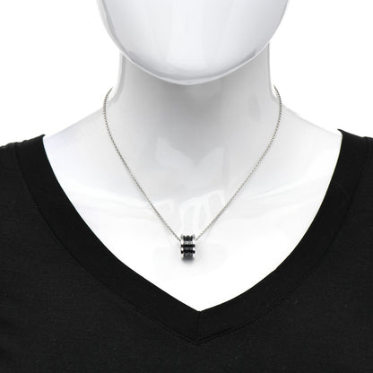 Bulgari Sterling Silver Ceramic Save The Children Pendant Necklace 2 of 7