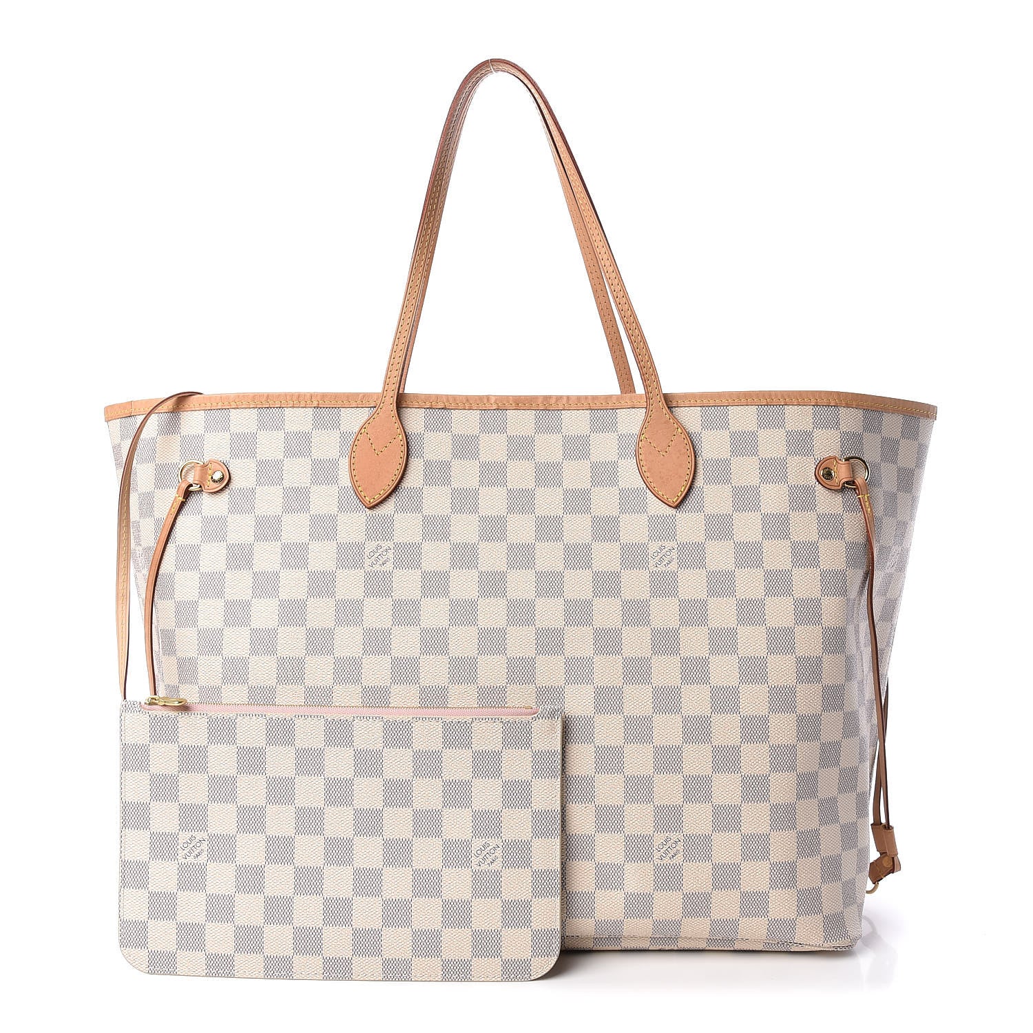 Louis Vuitton Damier Azur Neo Neverfull GM Rose Ballerine 1 of 12