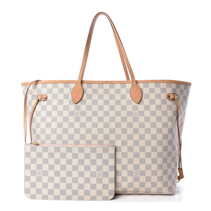 Louis Vuitton Damier Azur Neo Neverfull GM Rose Ballerine 1 of 12