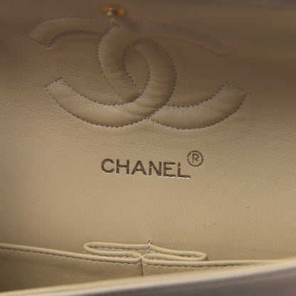 Chanel Lambskin Quilted Medium Double Flap Beige 6 of 13