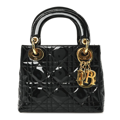 Christian Dior Patent Cannage Mini Lady Dior Black 1 of 10