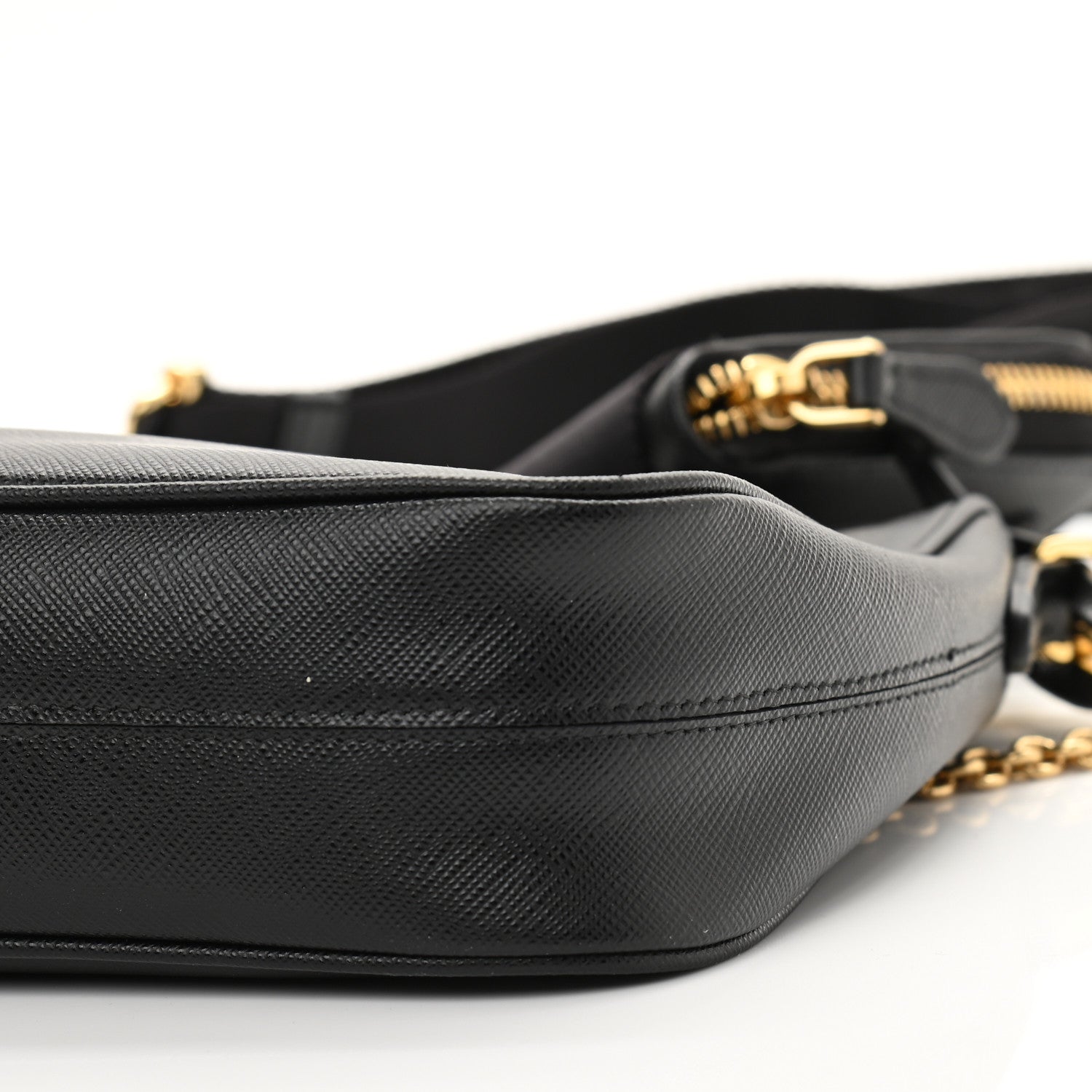 Prada Saffiano Lux Re-Edition 2005 Shoulder Bag Black 11 of 12