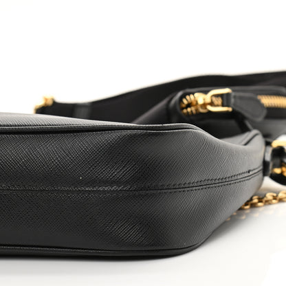 Prada Saffiano Lux Re-Edition 2005 Shoulder Bag Black 11 of 12