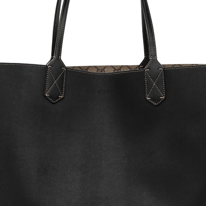 Gucci Calfskin GG Supreme Monogram Medium Reversible Tote Black 14 of 16