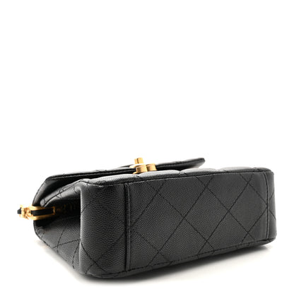 Chanel Caviar Quilted 31 Rue Cambon Mini Top Handle Flap Black 4 of 10