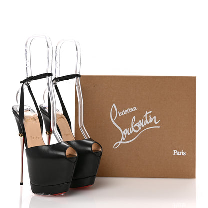 Christian Louboutin Kid Despressi Platform Peep Toe 170 Pumps 37 Black 9 of 9