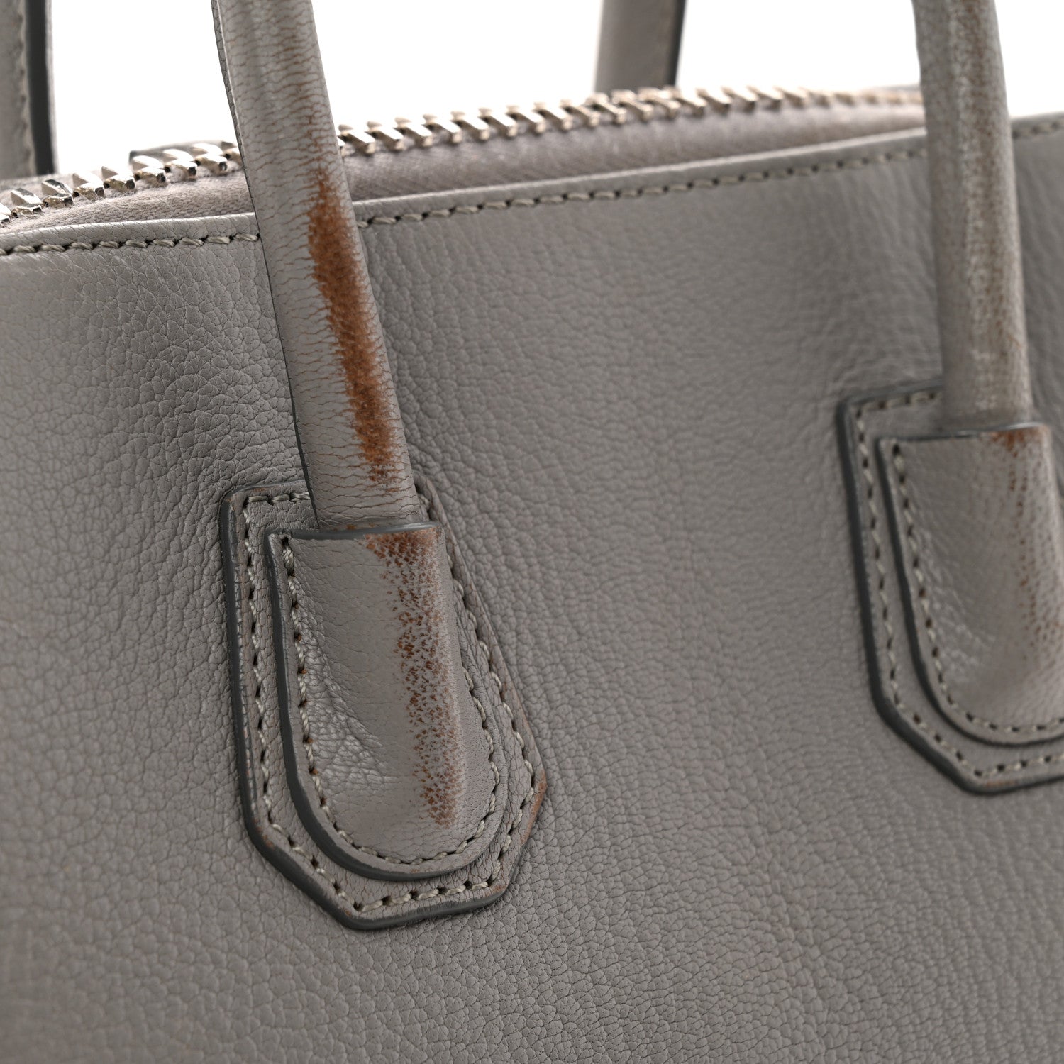 Givenchy Sugar Goatskin Mini Antigona Pearl Grey 16 of 16