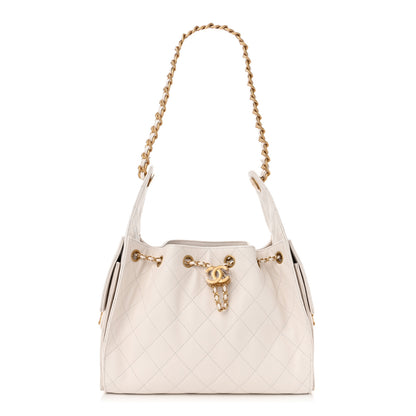 Chanel Caviar Quilted Small Chanel 25 Handbag White 1 of 10