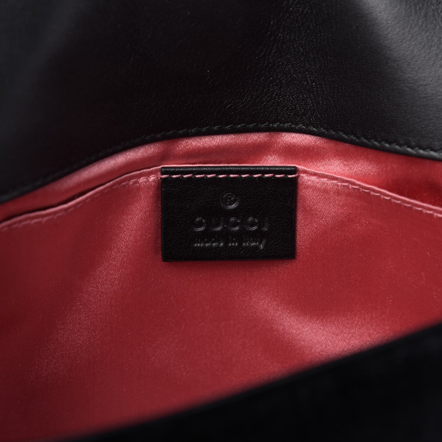 Gucci Velvet Matelasse Mini GG Marmont Shoulder Bag Black 9 of 11